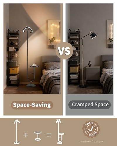 Lampadaire LED dimmable avec table intégrée LuminexDesigns