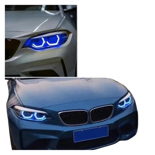 Faros Angel Eyes multicolores para BMW F22 LCI y 230i: destaca en concentraciones