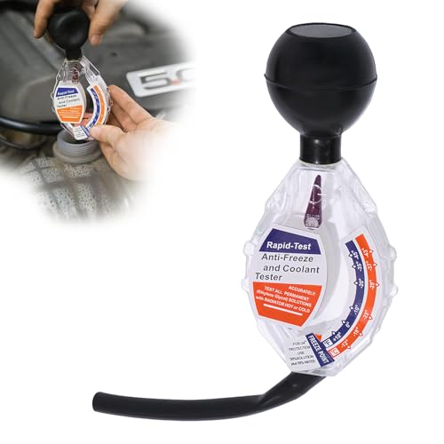 RCPOWERCH Antifreeze Coolant Tester Automotive, Dual-Scale Hydrometer Coolant Tester for Winter and Summer, Accurate Radiator Fluid Testing for Cars, Trucks, RVs