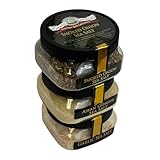 Exotic Sea Salt 3-Pack: Truffle, Saffron Fleur de Sel, Espresso, 12 Total Ounces, Caravel Gourmet