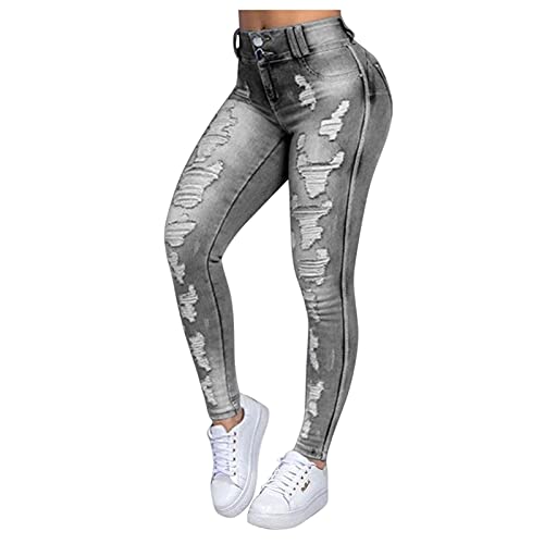 Jeans denim de personnalité pour femme avec finitions rétro et détails travaillés