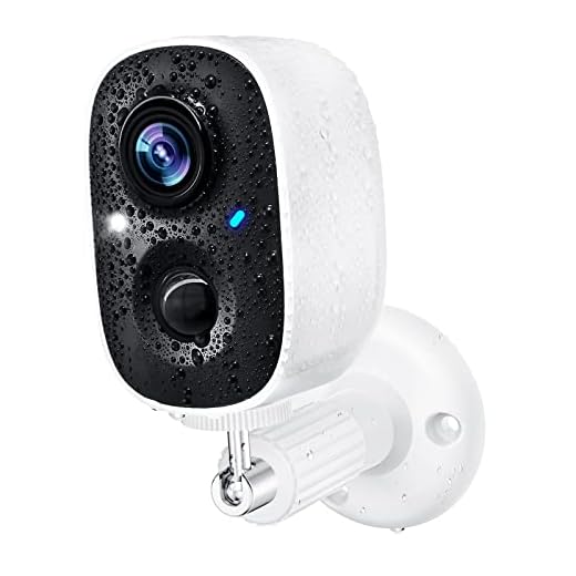 HAWKRAY Wireless Outdoor Security Camera with Spotlight, 1080P Battery Powered WiFi Surveillance Cameras for Home Security System, Night Vision, Motion Detection, 2-Way-Talk, IP65 Weatherproof
