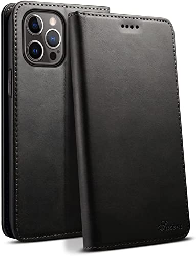 Étui portefeuille iPhone 11 Pro Max antichoc résistant aux chutes avec fermoir magnétique noir