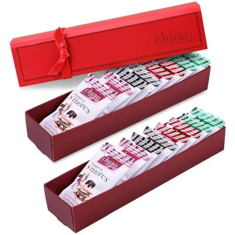 Chuao Chocolatier Holiday Chocolate Mini Gift Box | Gourmet No Preservatives | For Gift Baskets, Christmas, Thank You, Care Package (Holiday, 8 Count (Pack of 2)) Cover