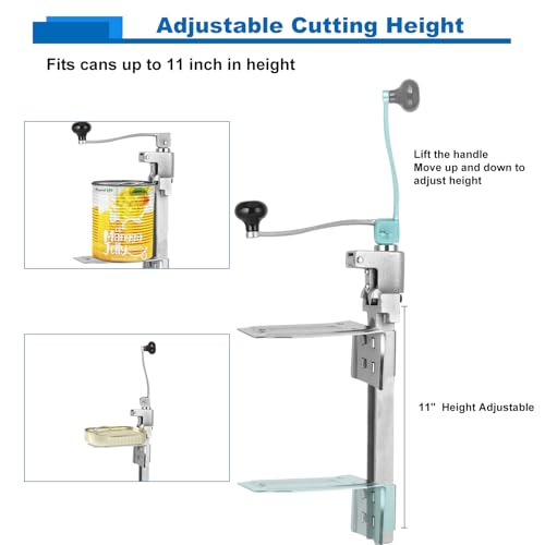 Commercial Can Opener Heavy Duty - Yeipower Industrial Manual Can Opener Opens Up to 11" Tall Cans by Yeipower - Image 6