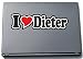 Produktbild INDIGOS UG - Aufkleber - I Love Heart Decal Sticker Laptopskin 210 mm - Ich Liebe - I Love Dieter - Laptop Netbook Computer - Sticker mit Namen vom Mann Frau Kind