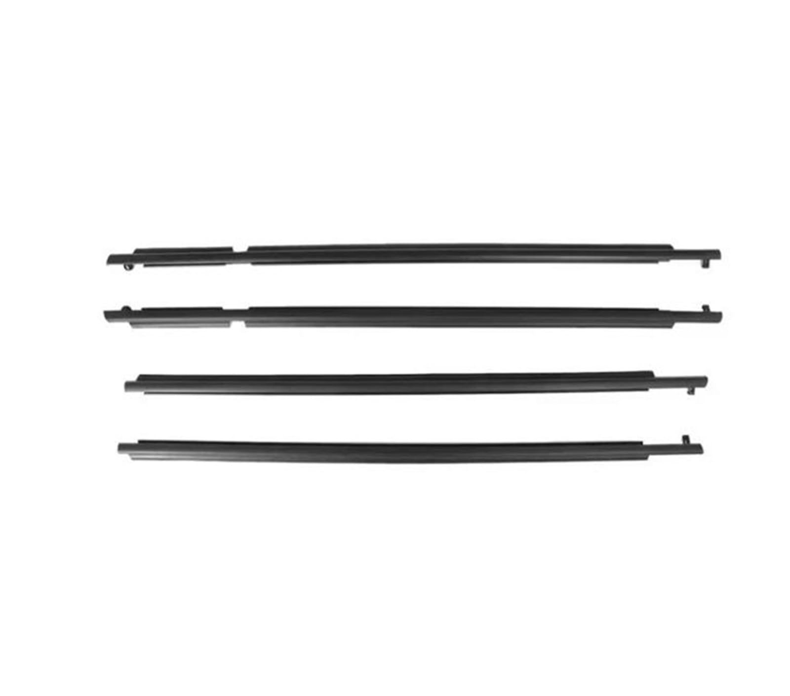 Guarnizione Protettiva per portiera Auto, 4 Pezzi, Guarnizione in Gomma Esterna per finestrino per Nissan X-Trail T31-80821-1DA0A, Strisce di Protezione per vetri e finestrini.