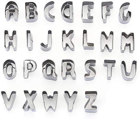 クッキー型 型抜き セット Diy アルファベット 数字 記号 クッキーカッター ステンレス キャラ弁 製菓 キッチン お弁当 手作り 26個 人気海外一番