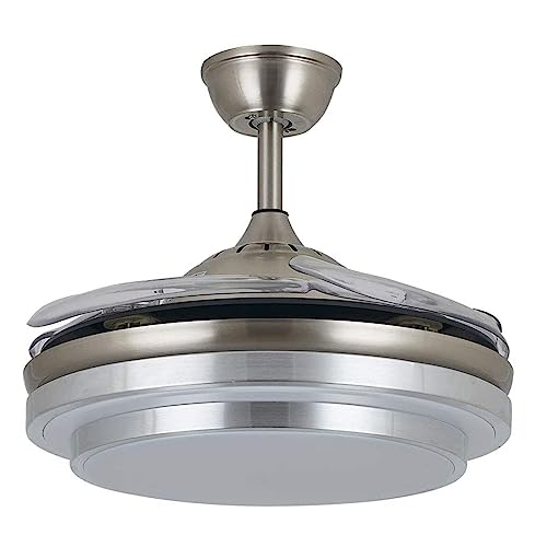 Ventilador de techo con luz LED que oculta aspas para restaurante 5