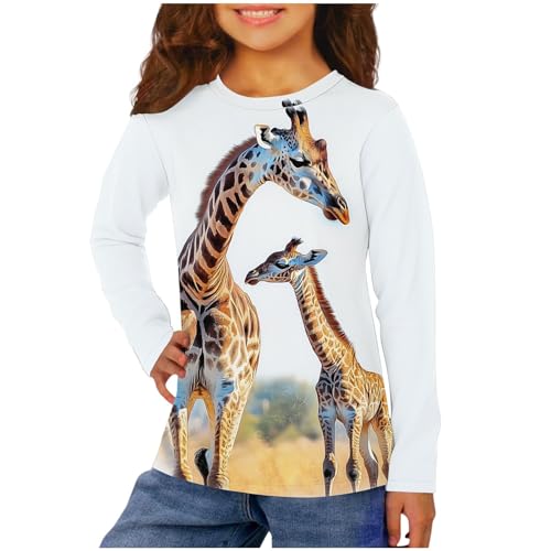 Boys Cute Printed Shirts 2025 Fashion Graphic Long Sleeve Tops Preppy Clothes Kids Lightweight Crewneck Casual Blouse