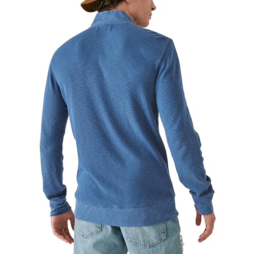 Lucky Brand Men's Garment Dye Thermal Mock Half Zip2