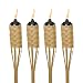 TIKI Brand 57-Inch Luau Bamboo Torches - 4 pack