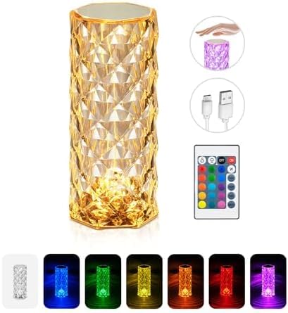 Miniatura 2 de GLOBE Lámpara táctil portátil de cristal recargable integrada LED con control remoto incluido y cable USB