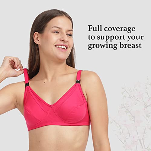 Image of Femzy Women's Cotton Non-Padded Wire Free Maternity Bra