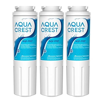 AQUA CREST UKF8001 Replacement for EveryDrop® Filter 4, Whirlpool® EDR4RXD1, 4396395, Maytag UKF8001P, UKF8001AXX-750, Puriclean II, 46-9006, 6 Month 300 Gallon Refrigerator Water Filter (Pack of 3)