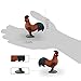 LC JoyCre Rooster Toys Rooster Figurine Toy Animal Figurines for Toddlers Preschool Animals Figures Eduactional Project Diorama Model Toy for Kids