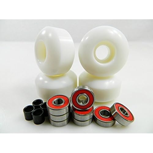 Skateboard Wheels with ABEC 7 Bearings and Spacers