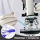 XREE 50 Stück Objektträger und 100 Stück Deckgläser, mit 5 Tropfer, Mikroskop Zubehör für Labor Biologie Wissenschaft Studium