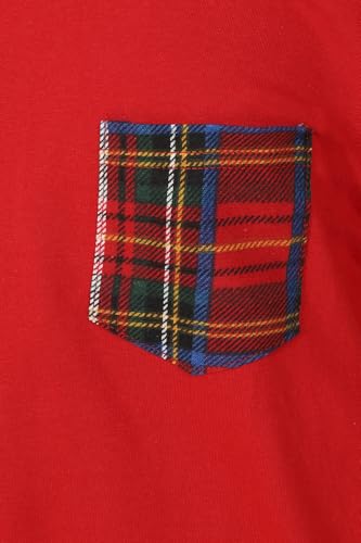 ThePyjamaFactory Kids Family Matching Red Tartan Long Cotton Christmas Pyjamas Xmas PJs (12-18 Months) - Image 5
