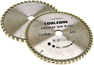 2pc 250mm TCT Circular Saw Blades 40 and 60 Teeth with Adapter Rings