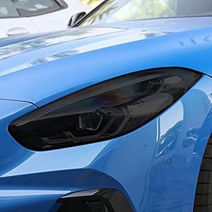 CGFZNUB Auto Koplamp Beschermfolie Koplamp Transparant Zwart TPU Sticker, voor BMW Z4 G29 M40i sDrive 2019-Present…