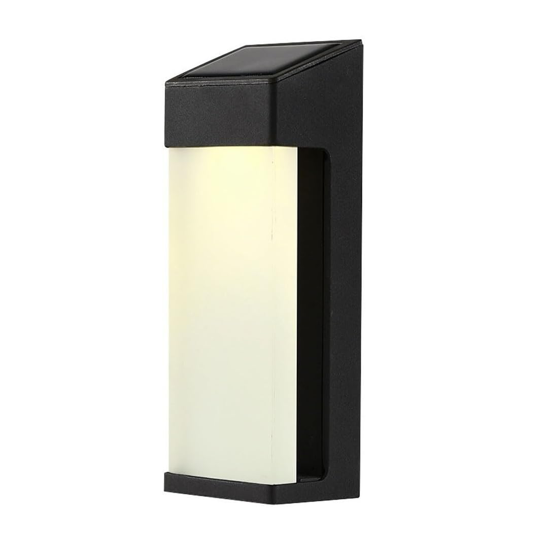 CVdrtyED Outdoor Wall Lights Solar Outdoor Wall Sconce Lantern Weatherproof LED Lamp Vintage Light for Garden Yard Patio Durable Porch