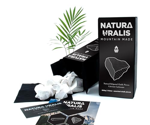 Natura Uralis Premium Belgorod Kreidestücke | Weiße Kreidestücke – Erstaunlicher Crunch, Erdig, Samtig und Fest, ASMR-Aufsehen, Natürliches Calciumcarbonat (Groß-Pack (500g))