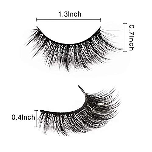 MAANGE Fake Eyelashes 3D Handmade False Eyelashes Thick Crisscross False Lashes Fluffy Long Soft Reusable 7 Pair Pack