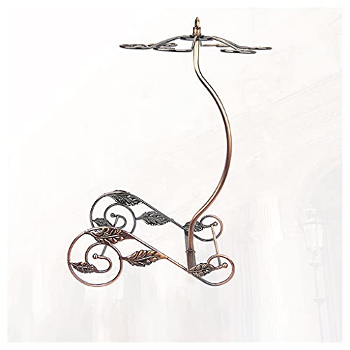 Soporte para botellas y copas de vino de metal, 6 copas miniatura 1