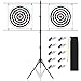 Ideagle Adjustable Paper Target Stand for Shooting Outdoors, Shooting Target Stand with 10 Metal Clips for Target Practice