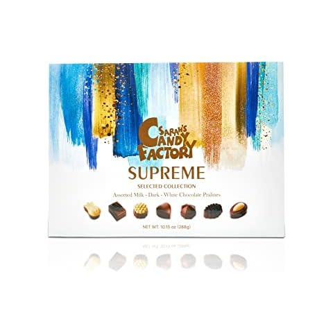 Supreme Selected Collection Assorted Milk-Dark-White Chocolate Pralines, For Christmas, Premium Gourmet Assorted Chocolates, Holiday Gifts for Everyone 10.15 Oz Cover