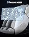 MeitFith Massage Chair Full Body 4D Zero Gravity Chair SL Track with Heat Calf Rollers AI Voice Control Body Scan Bluetooth Massage Office Chairs, Grey