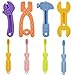 Auniq Beißring für babys 8 Stück Sensory Kauen Silikon Beißring Set, Zahnungshilfe Beißringspielzeug fürs Baby, BPA-frei, Geeignet für Kinder und Erwachsene mit Zahn, Autismus, ADHS, Beißen, Kauen