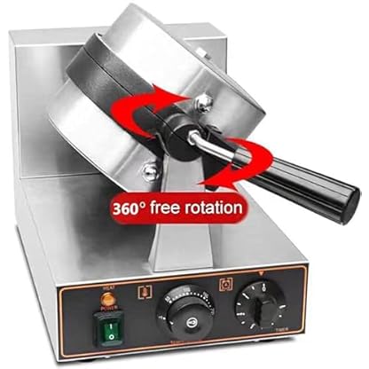 Eiscreme-Burger-Maker, elektrischer Burger-Hamburger-Maker, 180 ° drehbar, antihaftbeschichtete Materialplatte, Waffelbackmaschine, Panini-Presse, Single – Bild 6