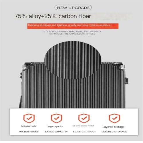 Suitcase Strong And Thickened Suitcase, Business Trolley Case, Explosion-proof Zipper, Silent Caster Suitcase Suitcase Tags(Blue,20in)4