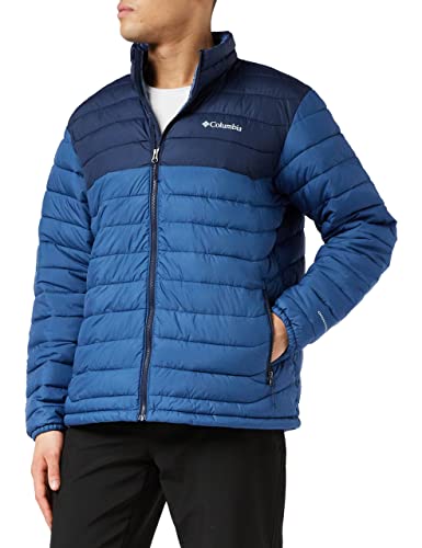 Columbia Jaqueta masculina Powder Lite, Night Tide/Collegiate Navy, 2X Grande