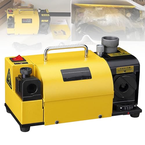 SICWEDIM Máquina Afiladora de Brocas, Ángulos Ajustables de 90° a 135°, para Acero Rápido, Albañilería y Carburo