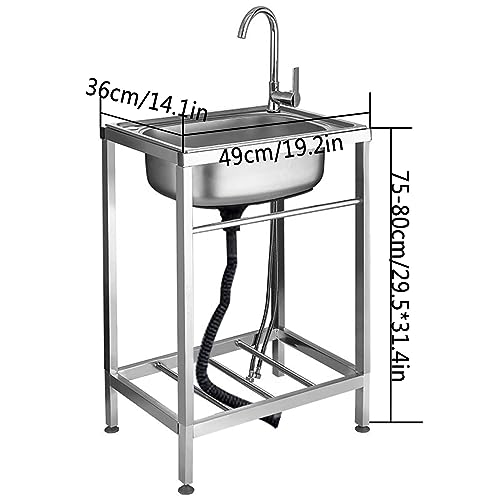 Évier en acier inoxydable 304 durable avec kit de vidange complet - 8