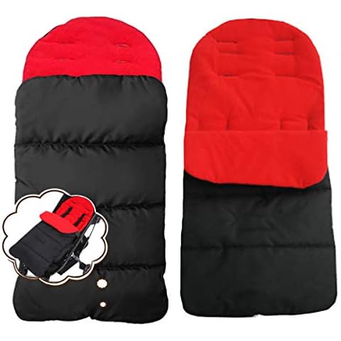 CZ-XING Pushchair Footmuff Baby Toddler Universal Baby Stroller Fleece Lined Snuggly Cosytoes Footmuff Universal Fitting for Pushchairs Strollers Prams Buggys Baby Joggers (A) Cover