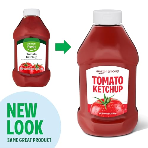 Image of Amazon Grocery, Tomato Ketchup, 64 Oz (Previously Amazon Fresh, Packaging May Vary) (Pack of 4)