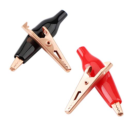 Image of DROK 20pcs Mini Alligator Clips Electrical - 1.4 inch /35mm 5A Pure Copper Alligator Clips for Multimeter