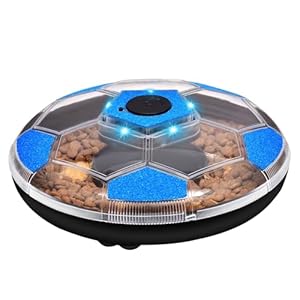 Slow Feeding Toy, Interactive Dog Enrichment Toy, Reusable Portable Pet Accessory, Mental Stimulation Feeder for Small Medium Large Breeds, Indoor Training, Mealtime Play, Blue