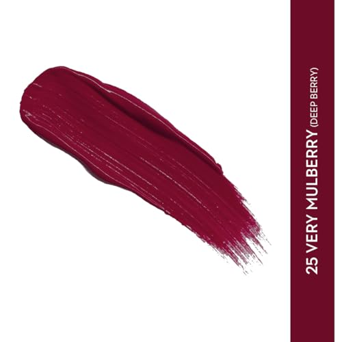 Image of SUGAR Cosmetics Smudge Me Not Liquid Lipsticks for Women | Transferproof & Waterproof | Lasts 12+ Hours | Matte Lipstick | 4.5ml - 25 Very Mulberry (Deep Berry)