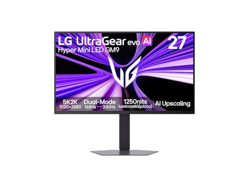 LG UltraGear evo AI 27GM950B 2026, Monitor Gaming Hyper Mini LED 27" 5K