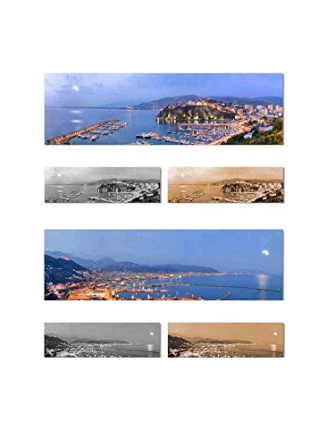 Panorama Vesuvio impression sur toile 30x90 cm pour grand salon