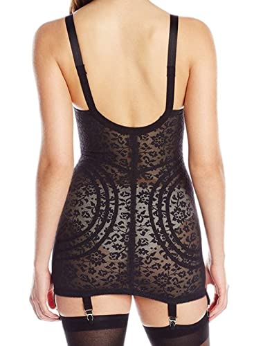 Rago Women's Extra Firm Open Bottom Body Shaper, Pink/Black, 34Dd #TOP1