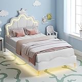 Tête de Lit Réglable: La tête de lit de ce lit simple 90x200 offre un réglage de hauteur intelligent (123cm à 130.5 cm), il convient pour matelas de 15 à 25 cm. Ce lit convient aussi bien aux enfants qu'aux adolescents, garantissant un soutien optimal pour le dos et le confort lors de la lecture ou du repos.