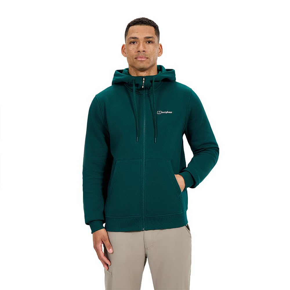 Berghaus Logo Full Zip Chaqueta de Forro Polar Hombre (Pack de 1)