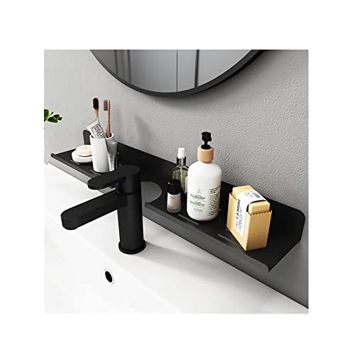 ROYALITA 17 Inch Acrylic Bathroom Shelf Organizer Over The Faucet, Over The Sink Shelves Bathroom Rack Over Faucet Countertop Organizer Kitchen Above Sinks Drain Shelf by ROYALITA - Used condition - US$14.64