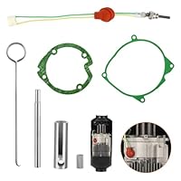 Diesel Standheizung Glühkerze Dichtung und Glühkerzenschlüssel, Keramik Reparatursatz Kompatibel mit 12V-2KW Auto Heizung Lufterhitzer, Standheizung Zubehör Ersatzteile(7 Stück)